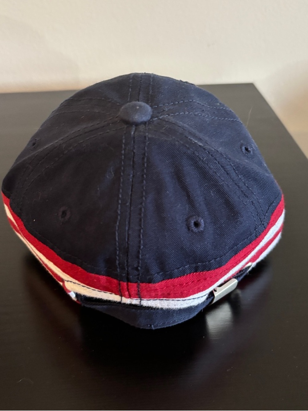USA Embroidered Navy Baseball Cap with Stars - Picture 3 of 6